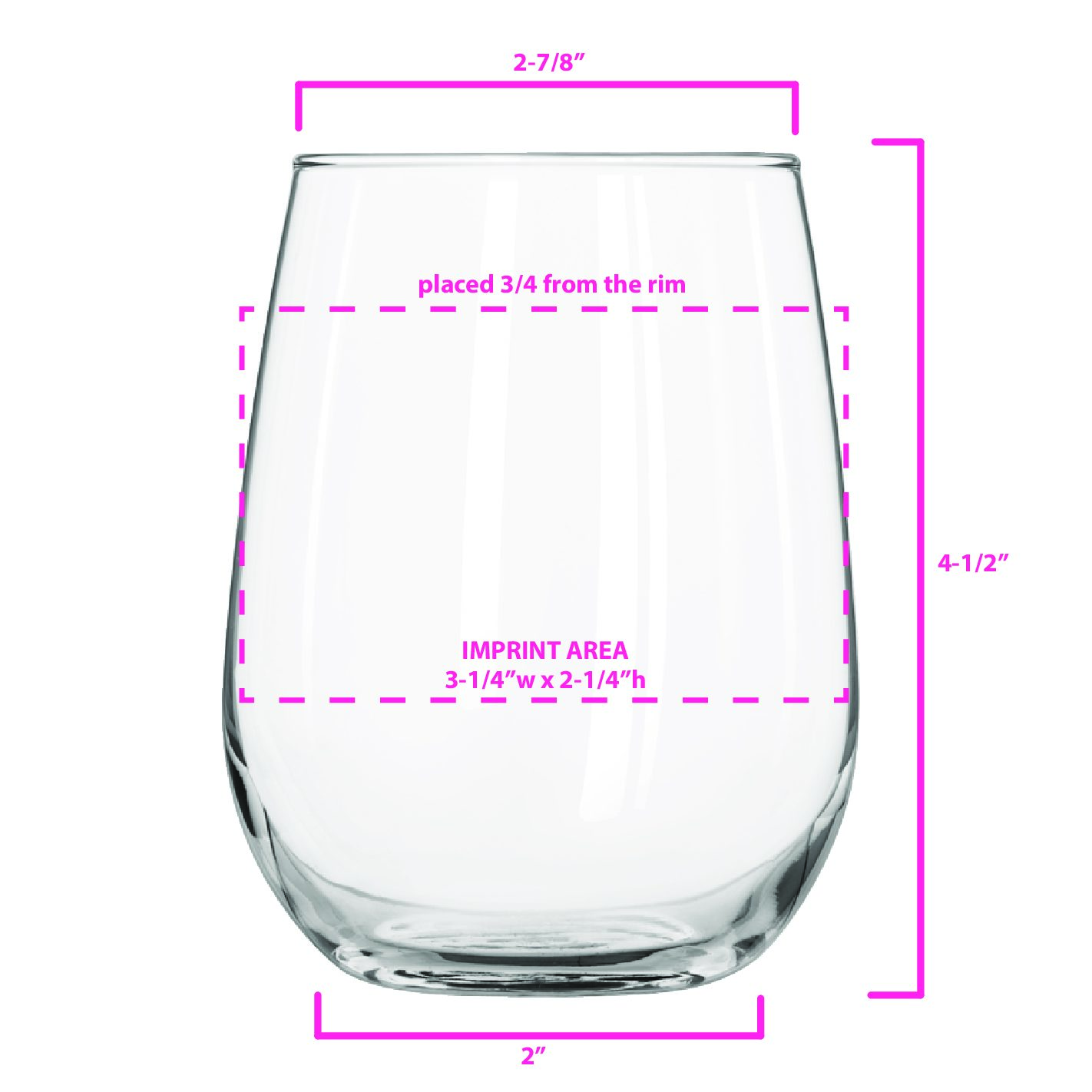 Libbey Vina Stemless 17-Ounce White Wine Glasses - Winestuff