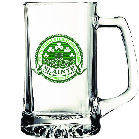 25 oz. Glass Beer Mug  Personalized Drinking Mug