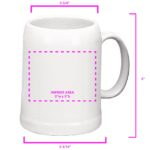 Colonial Tankard Mug, White 20 oz. <span class="title-sku">(#7190-02)</span> - Image 2