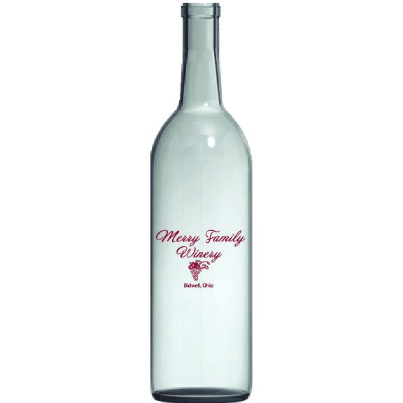 Download Clear Flint Caret Wine Bottle 750 Ml Arton Products